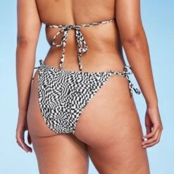 Women's Side-Tie Adjustable Coverage Ultra High Leg Bikini Bottom - Wild Fable™ Black/White Check Print 12 Women's Side-Tie Adjustable Coverage Ultra High Leg Bikini Bottom - Wild Fable™ Black/White Check Print -Thredup Fashion Shop GUEST 544736ab 878f 4081 9b6f c52ce5191f7d