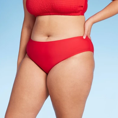 Women's Medium Coverage Bikini Bottom - Wild Fable™ Red 7 Women's Medium Coverage Bikini Bottom - Wild Fable™ Red - Image 5