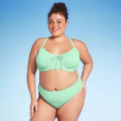 Women's Mid-Rise High Leg Cheeky Lurex Bikini Bottom - Wild Fable™ Mint Green -Thredup Fashion Shop GUEST 56e75d9f dc52 4f90 9d8f 68f063eca3ee