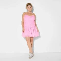Women's Ruched Drop Waist Mini A-Line Dress - Wild Fable™ Pink 9 Women's Ruched Drop Waist Mini A-Line Dress - Wild Fable™ Pink -Thredup Fashion Shop GUEST 5963fb45 59a7 4ff6 9790 57db5ccb327c