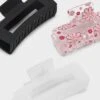 Flower And Solid Rectangle Claw Hair Clip Set 3pc - Wild Fable™ Pink/Black/White: Plastic Hair Accessories 1 Flower And Solid Rectangle Claw Hair Clip Set 3pc - Wild Fable™ Pink/Black/White: Plastic Hair Accessories -Thredup Fashion Shop GUEST 5c055424 cfa0 4ffa 918c fa3a68dc39fa