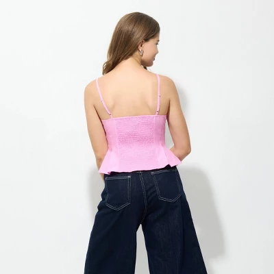 Women's Pleated Poplin Cami - Wild Fable™ 3 Women's Pleated Poplin Cami - Wild Fable™