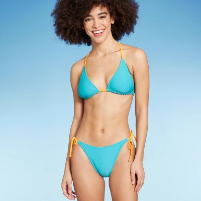 Women's Reversible Side-Tie High Leg Cheeky Bikini Bottom - Wild Fable™ 4 Women's Reversible Side-Tie High Leg Cheeky Bikini Bottom - Wild Fable™ - Image 2