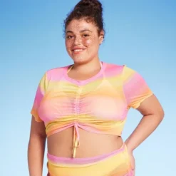 Women's Mesh Drawstring Ruched Cover Up Top - Wild Fable™ -Thredup Fashion Shop GUEST 5ea869c2 9197 42d4 be2b b720280e194f