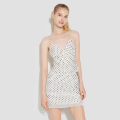 Women's Mesh Top - Wild Fable™ Off-White Polka Dots 6 Women's Mesh Top - Wild Fable™ Off-White Polka Dots -Thredup Fashion Shop GUEST 604b02f7 6edf 4018 b1e3 63178ababf28