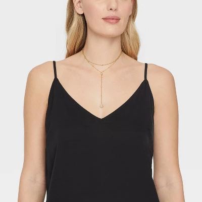 Star Charm Multi-Strand Necklace - Wild Fable™ Gold 3 Star Charm Multi-Strand Necklace - Wild Fable™ Gold