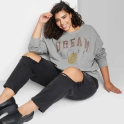 Women's Oversized Dream State Graphic Sweatshirt - Wild Fable™ Heather Gray 9 Women's Oversized Dream State Graphic Sweatshirt - Wild Fable™ Heather Gray -Thredup Fashion Shop GUEST 683aab3c 93ec 4664 91a6 f00d2c715ff1