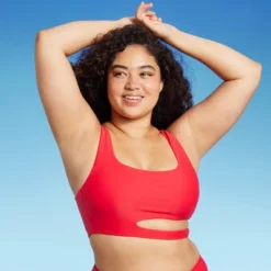 Women's Cut Out Longline Bralette Bikini Top - Wild Fable™ Red 11 Women's Cut Out Longline Bralette Bikini Top - Wild Fable™ Red -Thredup Fashion Shop GUEST 6a4a0402 f92f 45d8 8282 62225da5dab1