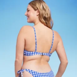 Women's Ruffle Trim Textured Underwire Bikini Top - Wild Fable™ Cobalt Blue Gingham Print 13 Women's Ruffle Trim Textured Underwire Bikini Top - Wild Fable™ Cobalt Blue Gingham Print -Thredup Fashion Shop GUEST 6b014206 7d5a 41d3 aaa7 2d5c283084ba