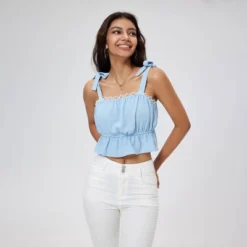 Women's Lace Trim Cropped Cami Top - Wild Fable™ Light Blue -Thredup Fashion Shop GUEST 6b7f7166 3b96 4dcf b0a4 81c941c45c93