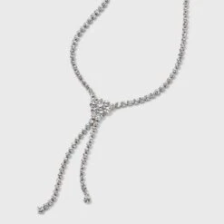 Crystal Y-Necklace - Wild Fable™ Silver -Thredup Fashion Shop GUEST 6d66c7e9 3807 48e4 b462 8500bbd3a0e3
