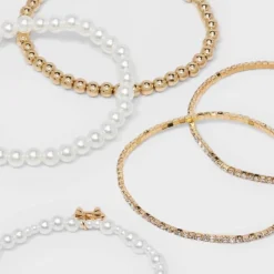 Beaded And Pearl Bow Charm Bracelet Set 5pc - Wild Fable™ Gold 8 Beaded And Pearl Bow Charm Bracelet Set 5pc - Wild Fable™ Gold -Thredup Fashion Shop GUEST 6d9e9f01 71c2 47f1 81c6 ca81223d170b