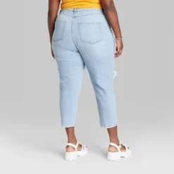 Women's Super-High Rise Distressed Slim Straight Jeans - Wild Fable™ Medium Wash -Thredup Fashion Shop GUEST 6ebb38fe 4e3a 404a 8abb b0dee29a6478