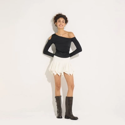 Women's One-Shoulder Long Sleeve Knit Top - Wild Fable™ 5 Women's One-Shoulder Long Sleeve Knit Top - Wild Fable™ - Image 3