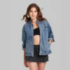 Women's Boxy Zip-Up Denim Jacket - Wild Fable™ Blue Denim -Thredup Fashion Shop GUEST 71fc3de5 ae93 457f 888e 19c2614fee34