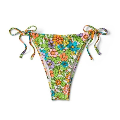 Women's Side-Tie Adjustable Coverage Ultra High Leg Bikini Bottom - Wild Fable™ Floral Print 7 Women's Side-Tie Adjustable Coverage Ultra High Leg Bikini Bottom - Wild Fable™ Floral Print - Image 5