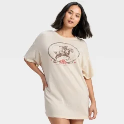 Women's Graphic Oversized T-Shirt Sleep Dress - Wild Fable™ -Thredup Fashion Shop GUEST 755751d6 b250 4280 a968 eccb28298b06
