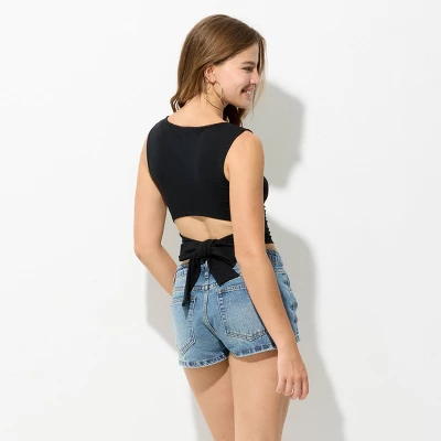 Women's Back Bow Tie Tank Top - Wild Fable™ 3 Women's Back Bow Tie Tank Top - Wild Fable™