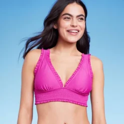 Women's Smocked Detail Longline Bikini Top - Wild Fable™ Purple 11 Women's Smocked Detail Longline Bikini Top - Wild Fable™ Purple -Thredup Fashion Shop GUEST 7795cae5 f4af 4bae a9c9 aa129dff4090