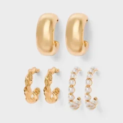Smooth Twist And Pearl Hoop Earring Set 3pc - Wild Fable™ Gold 7 Smooth Twist And Pearl Hoop Earring Set 3pc - Wild Fable™ Gold -Thredup Fashion Shop GUEST 78297633 05f9 4c0f acdd 28166b8d1c48