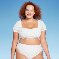 Women's Puff Sleeve Eyelette Bralette Bikini Top - Wild Fable™ White 17 Women's Puff Sleeve Eyelette Bralette Bikini Top - Wild Fable™ White -Thredup Fashion Shop GUEST 79425e88 3d3e 4ccd aeb1 63c8f7fa5690