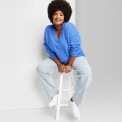 Women's V-Neck Fuzzy Oversized Pullover Sweater - Wild Fable™ -Thredup Fashion Shop GUEST 7d9e6a29 6edd 4384 8aa8 f1e6cfe9c399