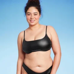 Women's Faux Leather Bralette Bikini Top - Wild Fable™ Black 12 Women's Faux Leather Bralette Bikini Top - Wild Fable™ Black -Thredup Fashion Shop GUEST 83371587 cc83 4082 99c6 0c6e4823f994