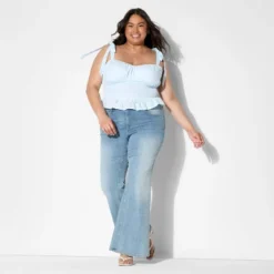 Women's Smocked Sweetheart Neck Tank Top - Wild Fable™ Light Blue 8 Women's Smocked Sweetheart Neck Tank Top - Wild Fable™ Light Blue -Thredup Fashion Shop GUEST 8509109c dce7 447f a992 46b2caf557de