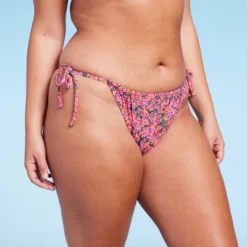 Women's Side-Tie Cheeky Bikini Bottom - Wild Fable™ Pink Floral Print 11 Women's Side-Tie Cheeky Bikini Bottom - Wild Fable™ Pink Floral Print -Thredup Fashion Shop GUEST 87a6228f 81cb 4fed bfe6 fb1909ec3476