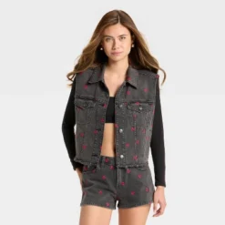 Women's Denim Oversized Trucker Vest - Wild Fable™ Black Wash 10 Women's Denim Oversized Trucker Vest - Wild Fable™ Black Wash -Thredup Fashion Shop GUEST 884ba6e2 f9df 4e0c 85fe 99e7b1e237be