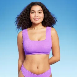 Women's Pucker Square Neck Wide Strap Bralette Bikini Top - Wild Fable™ -Thredup Fashion Shop GUEST 89891193 a216 43a3 93ad fa415eea7250