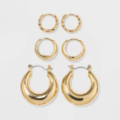 Trio Hoop Earring Set 3pc - Wild Fable™ Gold: Brass Nickel-Free Metal, Clip-In Clasp 5 Trio Hoop Earring Set 3pc - Wild Fable™ Gold: Brass Nickel-Free Metal, Clip-In Clasp -Thredup Fashion Shop GUEST 8d43a4b6 ed3c 4b57 87d5 bbea23bbf3ba