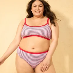 Women's Pucker Contrast Binding Mid-Rise High-Leg Cheeky Bikini Bottom - Wild Fable™ Red 5 Women's Pucker Contrast Binding Mid-Rise High-Leg Cheeky Bikini Bottom - Wild Fable™ Red -Thredup Fashion Shop GUEST 8dd6bd36 f2a6 451f 883c 97bba9bab22f