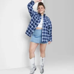 Women's Oversized Button-Down Flannel Shirt - Wild Fable™ Plaid -Thredup Fashion Shop GUEST 8de4143c d0f0 4128 ace8 f4e719ba0046