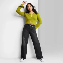 Women's Super-High Rise Wide Leg Baggy Jeans - Wild Fable™ Black Wash 8 Women's Super-High Rise Wide Leg Baggy Jeans - Wild Fable™ Black Wash -Thredup Fashion Shop GUEST 8e96b43f 6391 4b2a 9388 3e2573defc3b