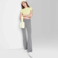 Women's High-Waisted Flare Leggings - Wild Fable™ Heather Gray 8 Women's High-Waisted Flare Leggings - Wild Fable™ Heather Gray -Thredup Fashion Shop GUEST 90a4be30 da89 4939 a3a6 0aca3cbfb7c4