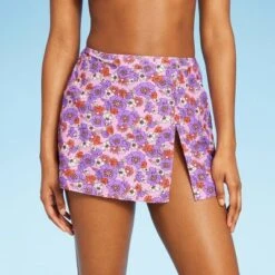 Women's Side-Slit Skirt Swimsuit Cover Up - Wild Fable™ Purple Floral Print 12 Women's Side-Slit Skirt Swimsuit Cover Up - Wild Fable™ Purple Floral Print -Thredup Fashion Shop GUEST 953bd48a 54ba 46d4 9db5 3ade223fe88a