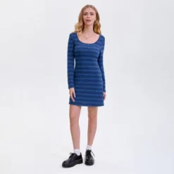 Women's Long Sleeve Mini Dress - Wild Fable™ Royal Blue Striped -Thredup Fashion Shop GUEST 96dd00e0 1f10 4d98 a15a fa28ca9b41e2