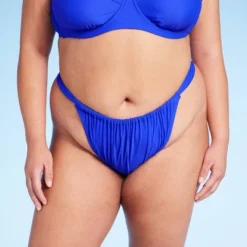 Women's Mid-Rise Cheeky High Leg Bikini Bottom - Wild Fable™ Blue 7 Women's Mid-Rise Cheeky High Leg Bikini Bottom - Wild Fable™ Blue -Thredup Fashion Shop GUEST 9732027b 0efc 47c9 a00e 458bf5683679