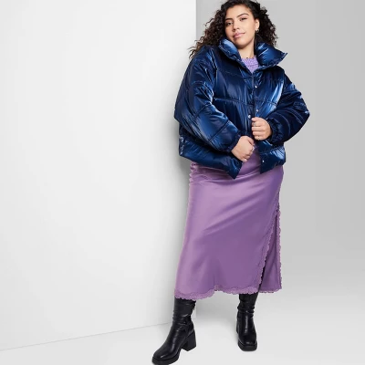 Women's Iridescent Shine Duvet Puffer Jacket - Wild Fable™ 6 Women's Iridescent Shine Duvet Puffer Jacket - Wild Fable™ - Image 4