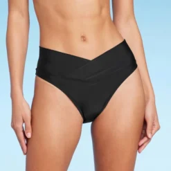 Women's Crossover High Leg Cheeky Mid-Rise Bikini Bottom - Wild Fable™ -Thredup Fashion Shop GUEST 99b2e8fd d706 4e31 b657 616fa2c2b3f7