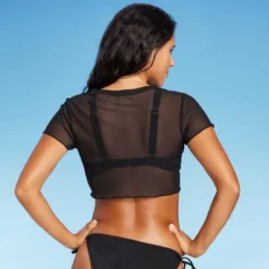 Women's Mesh Cover Up Short Sleeve Crop Top - Wild Fable™ -Thredup Fashion Shop GUEST 9a766f08 5147 4671 a735 983c55f73073