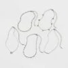 Butterfly Choker Necklace Set 5pc - Wild Fable™ Silver: Brass Lobster Claw Clasp, 12" Length