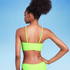 Women's Lace-Up Longline Bikini Top - Wild Fable™ Neon Green -Thredup Fashion Shop GUEST a2b94c27 0598 490a 82e1 251744570464