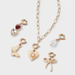 Build Your Own Heart And Butterfly Charm Necklace - Wild Fable™ Gold -Thredup Fashion Shop GUEST a367456c 57b8 45c5 b888 1dbd43d01c60
