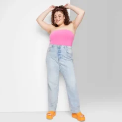 Women's Super-High Rise Distressed Straight Jeans - Wild Fable™ Light Wash -Thredup Fashion Shop GUEST a54007a5 e913 496f 9b1f d4ca567c83b3