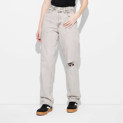 Women's High-Rise Curvy Straight Jeans - Wild Fable™ 3 Women's High-Rise Curvy Straight Jeans - Wild Fable™