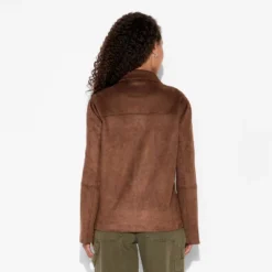 Women's Pointed Collar Faux Suede Chore Coat - Wild Fable™ Brown -Thredup Fashion Shop GUEST a62aa33c 80a9 4456 a66f ff30e4fe4159