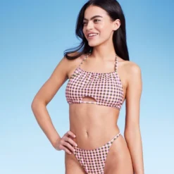 Women's Cut Out High Neck Bikini Top - Wild Fable™ Multi Check Print 16 Women's Cut Out High Neck Bikini Top - Wild Fable™ Multi Check Print -Thredup Fashion Shop GUEST a69dca72 250c 458a b6cd 222df6076fc8