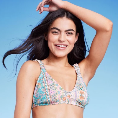 Women's Scrunchie Strap Detail Bralette Bikini Top - Wild Fable™ 4 Women's Scrunchie Strap Detail Bralette Bikini Top - Wild Fable™ - Image 2